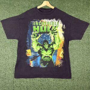 Vintage 2008 The Incredible Hulk T Shirt XL RARE  Marvel MAD ENGINE Hulk Smash